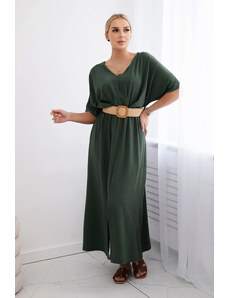 Fashionweek Talianske maxi šaty s ozdobným pásikom K6899