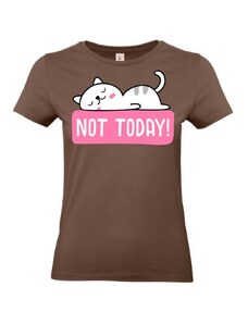 B&C Dámske tričko s mačkou NOT TODAY!