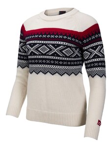 Women's Sweater Ulvang Marius Round Neck Vanilla/Ulang Red