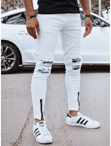 Men's White Denim Dstreet Pants
