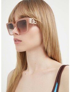 Slnečné okuliare Dolce & Gabbana dámske, béžová farba, 0DG4446B
