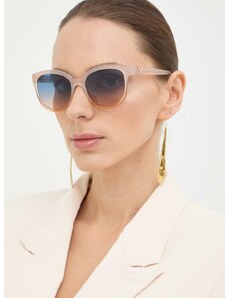 Slnečné okuliare Guess dámske, béžová farba, GU7877_5357B