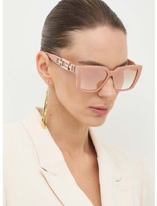 Slnečné okuliare Guess dámske, béžová farba, GU7915_5572U
