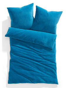 bonprix Posteľná bielizeň "Cashmere Touch", farba modrá
