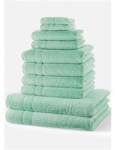 bonprix Súprava uterákov (10-dielna sada), farba zelená