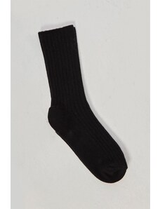 Suud Collection Čierne rebrované ponožky
