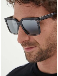 Slnečné okuliare Michael Kors ABRUZZO pánske, šedá farba, 0MK2217U