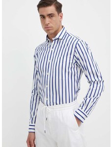 Bavlnená košeľa Polo Ralph Lauren pánska, regular, s talianskym golierom, 710925296