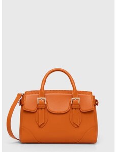Kožená kabelka Guess DIANA oranžová farba, HWDIAA L4136