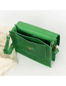 Ammyla Kožená kabelka Zara Raw (crazy zelená)