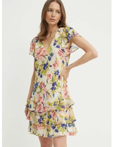 Šaty Lauren Ralph Lauren béžová farba, mini, áčkový strih, 250932701
