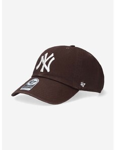 Šiltovka 47brand MLB New York Yankees hnedá farba, s nášivkou, B-RGW17GWSNL-BW