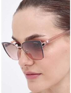 Slnečné okuliare Guess dámske, béžová farba, GU7922_5705F