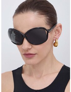 Slnečné okuliare Tom Ford dámske, čierna farba, FT1068_6801A