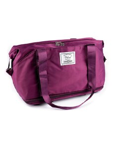 Stoklasa Skládací cestovní taška velkokapacitní s kolečky 55x30-50 cm - 1 fialová