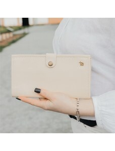 Bagind Penny Laté - Dámska kožená peňaženka bielá, ručná výroba