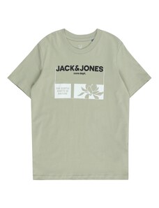 Jack & Jones Junior Tričko pastelovo zelená / čierna / biela