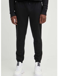 Tepláky Calvin Klein Jeans čierna farba, s nášivkou, J30J325336