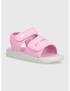 Detské sandále New Balance SYA750C3 ružová farba