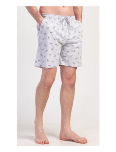 Gazzaz Pánske pyžamové šortky Aleš, farba světle šedá, 100% bavlna