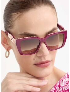 Slnečné okuliare Guess dámske, fialová farba, GU7915_5569G