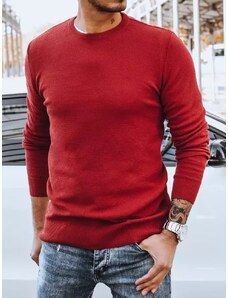 Dstreet Elegantný sveter v bordovej farbe