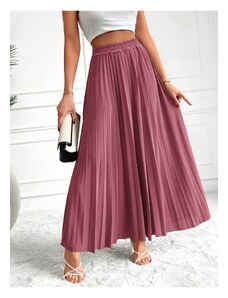 Know Sušená ružová plisovaná sukňa s elastickým pásom