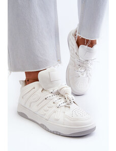 Kesi Women's eco leather sneakers white Berilla