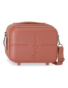 JOUMMA BAGS ABS Cestovný kozmetický kufrík PEPE JEANS HIGHLIGHT Terracota, 21x29x15cm, 9L, 7683926