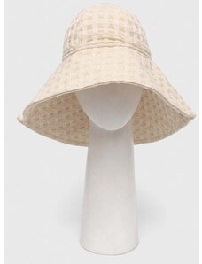 Bavlnený klobúk OAS béžová farba, bavlnený
