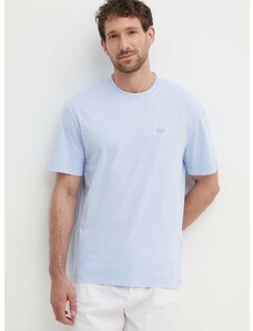 Bavlnené tričko Lacoste pánsky, jednofarebný