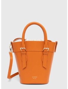 Kožená kabelka Guess DIANA oranžová farba, HWDIAA L4269