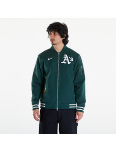Pánsky bomber Nike Men's AC Bomber Jacket Oakland Athletics Pro Green/ Pro Green/ White