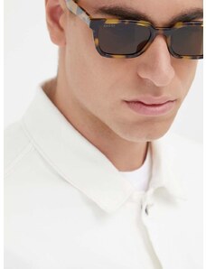 Slnečné okuliare Gucci pánske, žltá farba