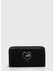 Peňaženka Love Moschino dámska, čierna farba, JC5615PP1GLA1000