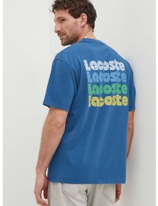 Bavlnené tričko Lacoste pánsky, s potlačou