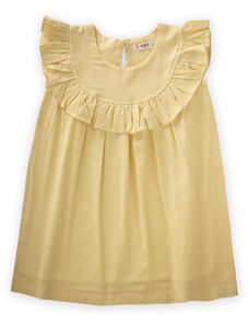 Cigit Robadan Ruffle Dress 2-7 Years Yellow