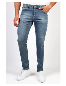 HLT JEANS Pánske svetlomodré Slim Fit džínsové džínsové nohavice Džínsové nohavice Hlthe001943a