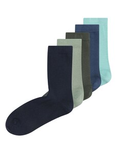 Lindex Ponožky námornícka modrá / vodová / zelená / pastelovo zelená