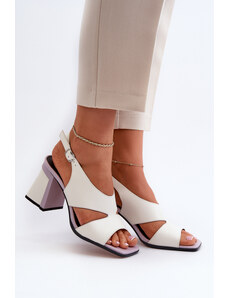 Kesi Women's High Heeled Sandals White D&A