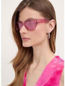 Slnečné okuliare Dolce & Gabbana dámske, ružová farba
