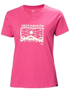 Dámské tričko Helly Hansen F2F Organic Cotton T-Shirt Cascadia Pink