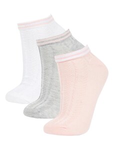 DeFacto Dámske 3-dielne bavlnené ponožky B6034axns