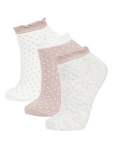 DeFacto Dámske 3-dielne bavlnené ponožky B6040axns