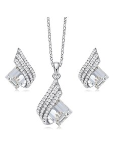 GRACE Silver Jewellery Stříbrná souprava šperků Swarovski Elements Marisa, stříbro 925/1000