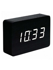 Stojace hodiny Gingko Design Brick Black Click Clock