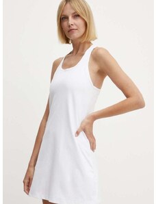 Šaty Dkny biela farba, mini, áčkový strih, DP4D4847