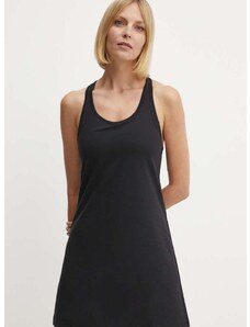 Šaty Dkny čierna farba, mini, áčkový strih, DP4D4847