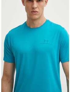Tréningové tričko Under Armour Rush Energy tyrkysová farba, jednofarebné
