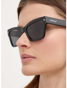 Slnečné okuliare Off-White dámske, čierna farba, OERI110_541007